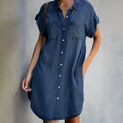 Diane | Casual Button Down Shirt Dress