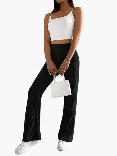 Fee | Long Casual Trousers with High Waist