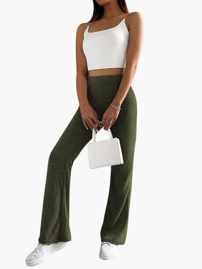 Fee | Long Casual Trousers with High Waist