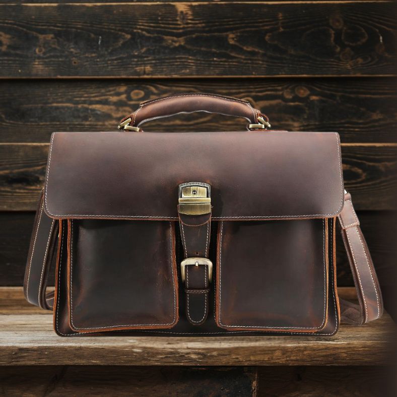 Colmar™ | Brown Leather Shoulder Bag
