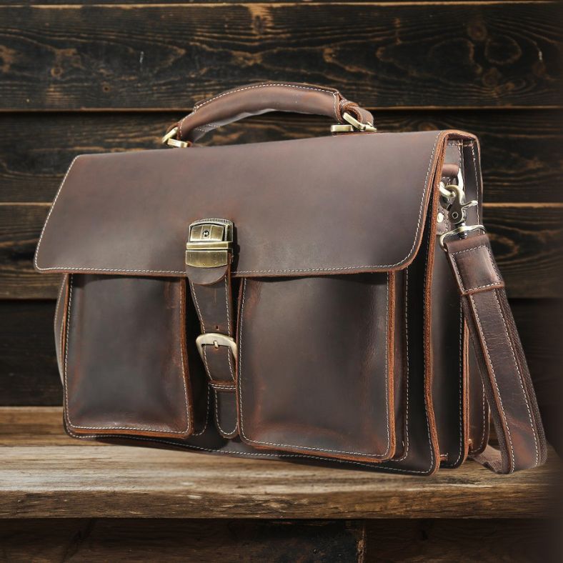 Colmar™ | Brown Leather Shoulder Bag