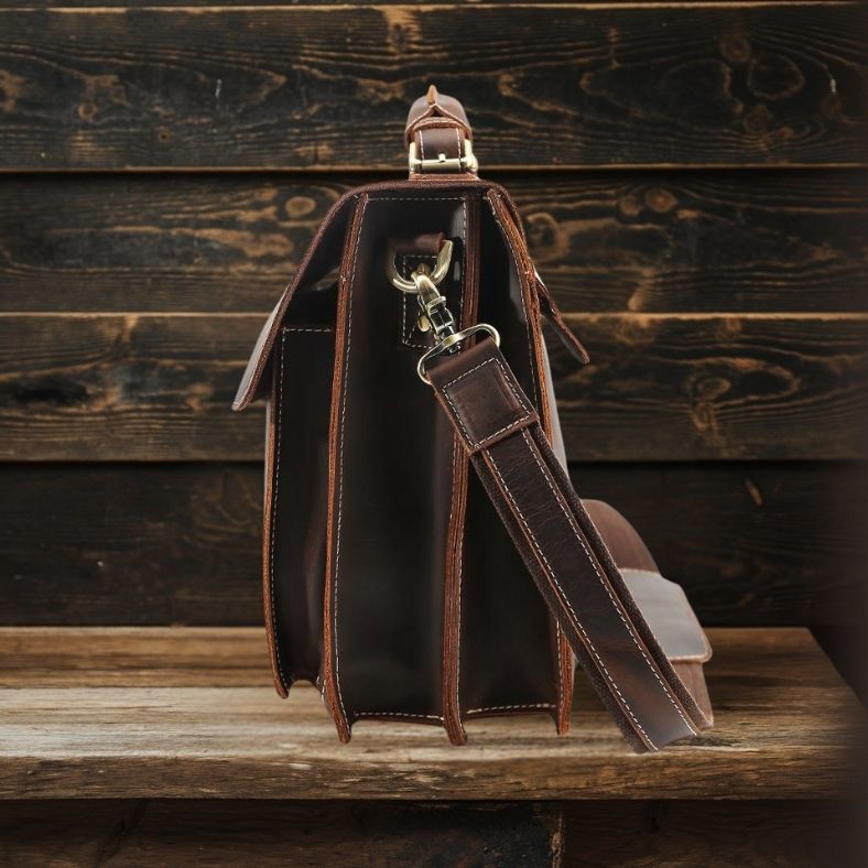 Colmar™ | Brown Leather Shoulder Bag