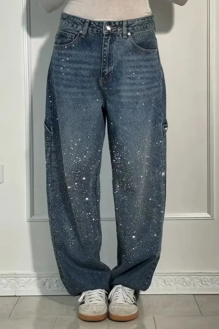 Vera | High-Waist Glitter Jeans