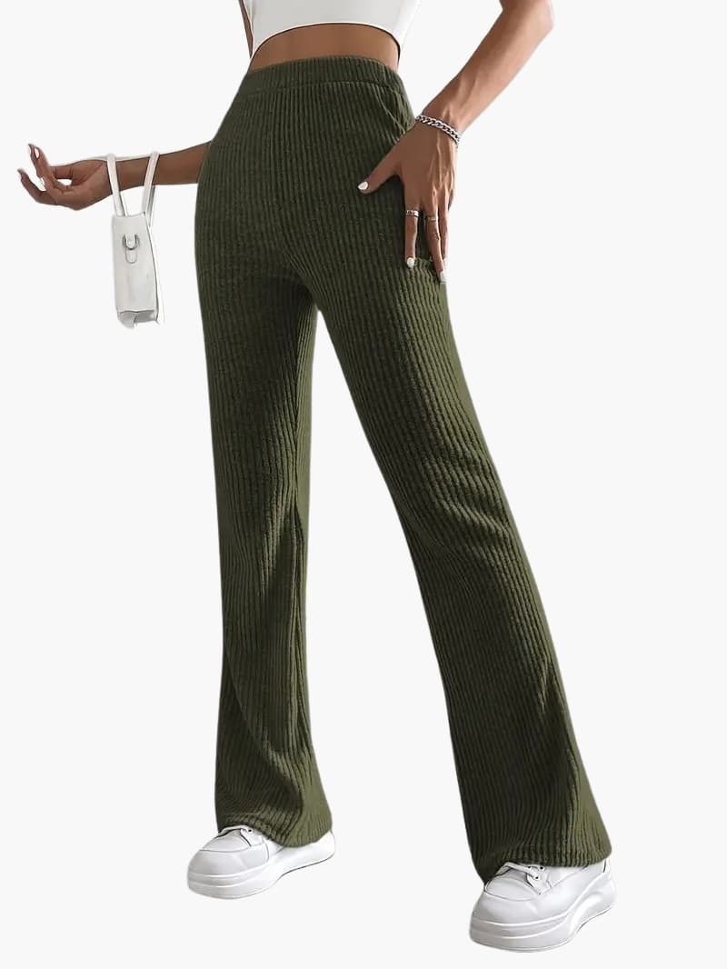 Fee | Long Casual Trousers with High Waist