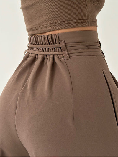 Stefania | High-waisted trousers with wide legs