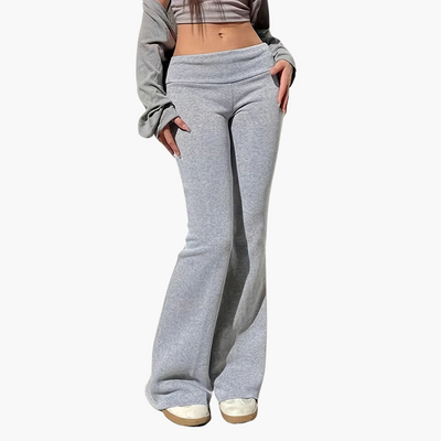 Theresa | Knitted Flared Trousers