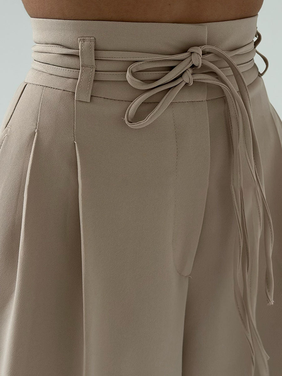 Stefania | High-waisted trousers with wide legs