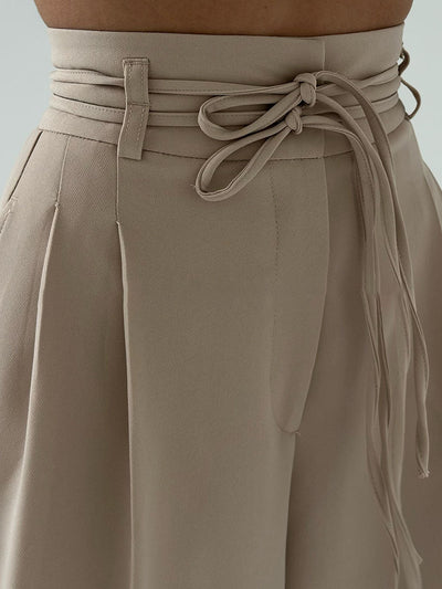 Stefania | High-waisted trousers with wide legs
