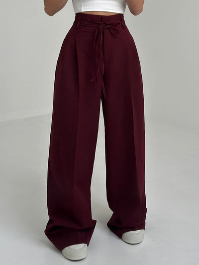 Stefania | High-waisted trousers with wide legs