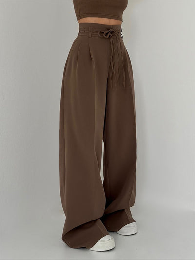 Stefania | High-waisted trousers with wide legs