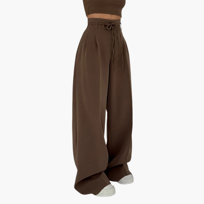 Stefania | High-waisted trousers with wide legs