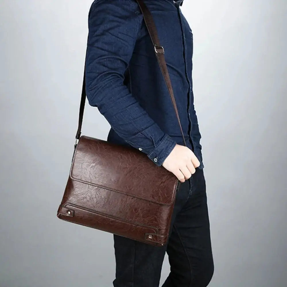 Bradford™ | All-in-One Men's Leather Shoulder Bag