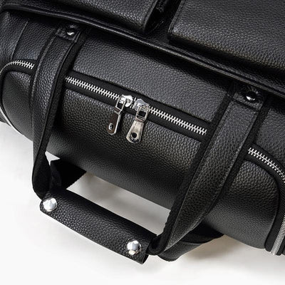 Charleroi™ | Black Leather Duffle Bag