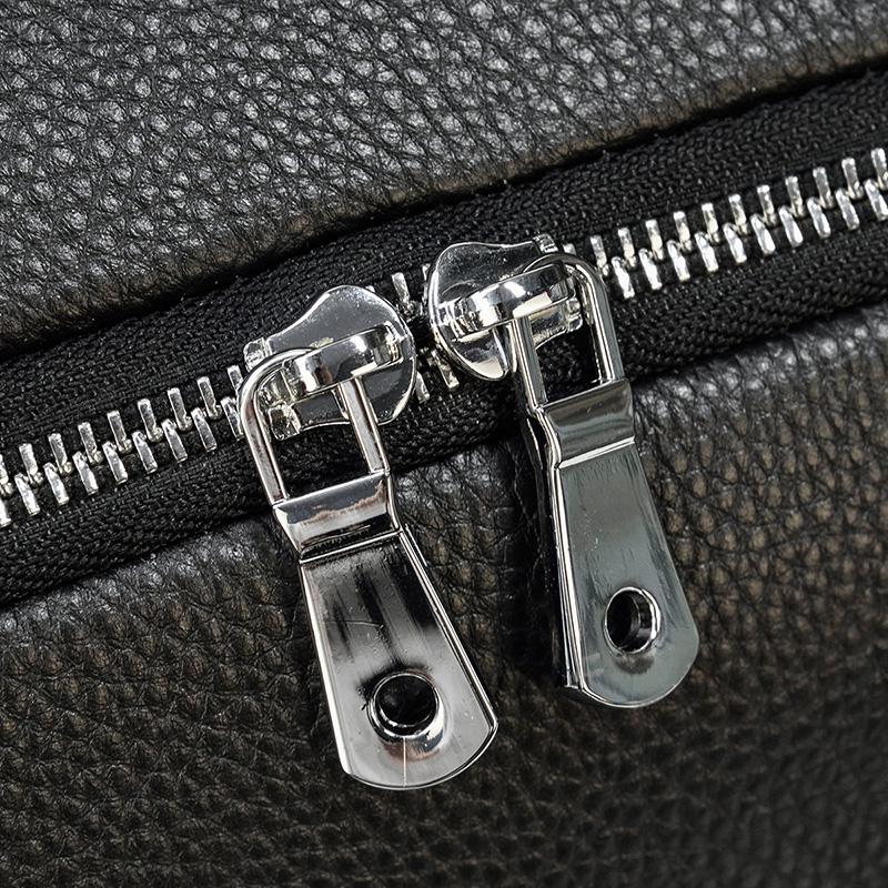 Charleroi™ | Black Leather Duffle Bag