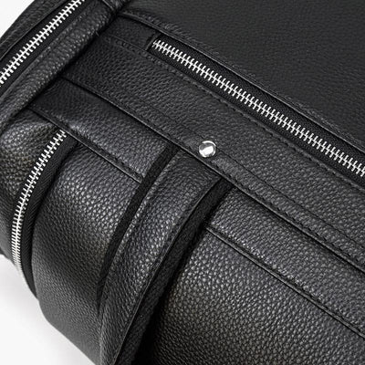 Charleroi™ | Black Leather Duffle Bag