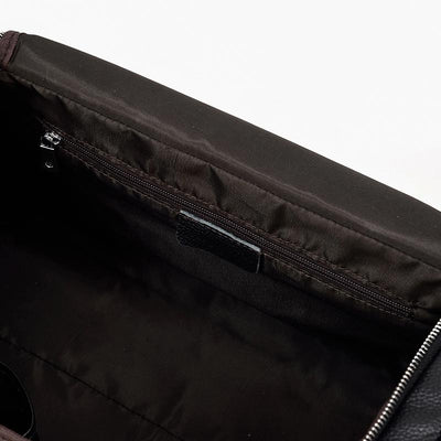 Charleroi™ | Black Leather Duffle Bag