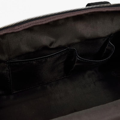 Charleroi™ | Black Leather Duffle Bag