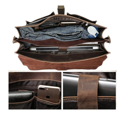 Colmar™ | Brown Leather Shoulder Bag