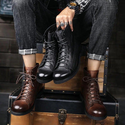 Oscar | Orthopedic Leather Winter Boots