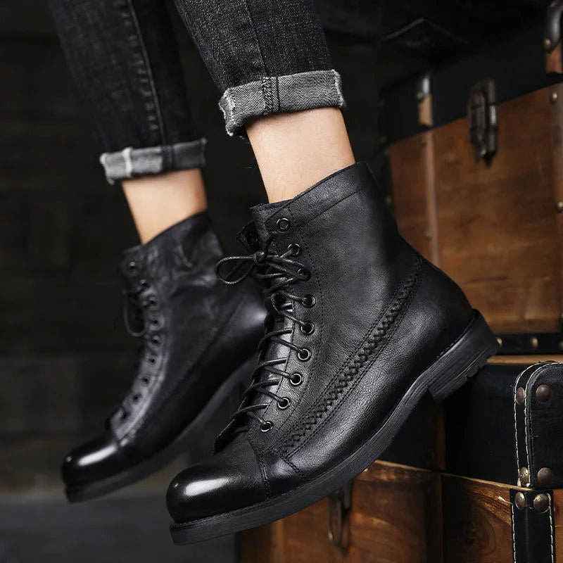 Oscar | Orthopedic Leather Winter Boots