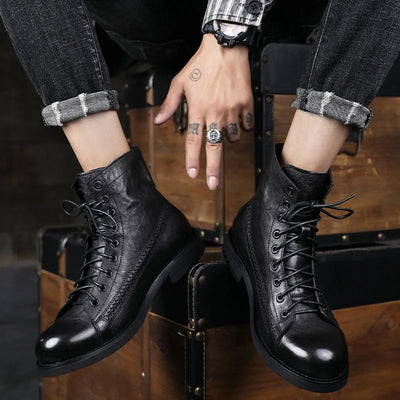 Oscar | Orthopedic Leather Winter Boots