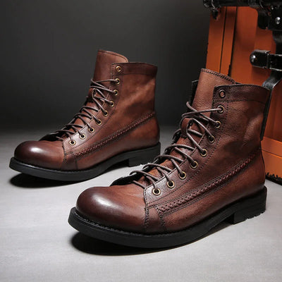 Oscar | Orthopedic Leather Winter Boots