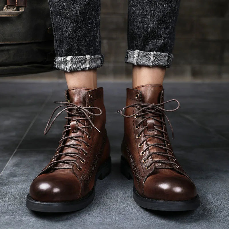 Oscar | Orthopedic Leather Winter Boots