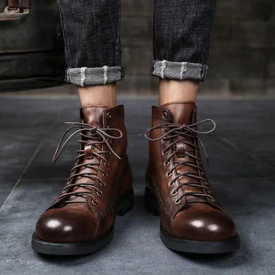 Oscar | Orthopedic Leather Winter Boots