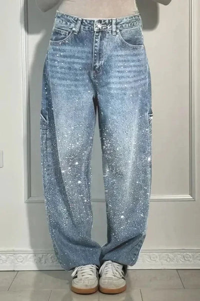 Vera | High-Waist Glitter Jeans