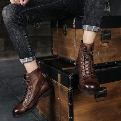 Oscar | Orthopedic Leather Winter Boots
