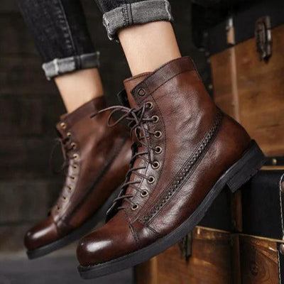 Oscar | Orthopedic Leather Winter Boots