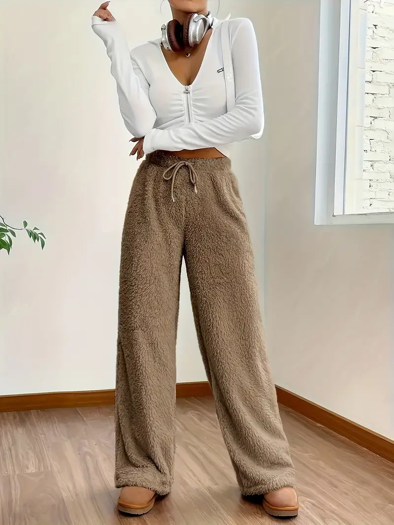 Gini™ | Cozy High-Waisted Teddy Pants