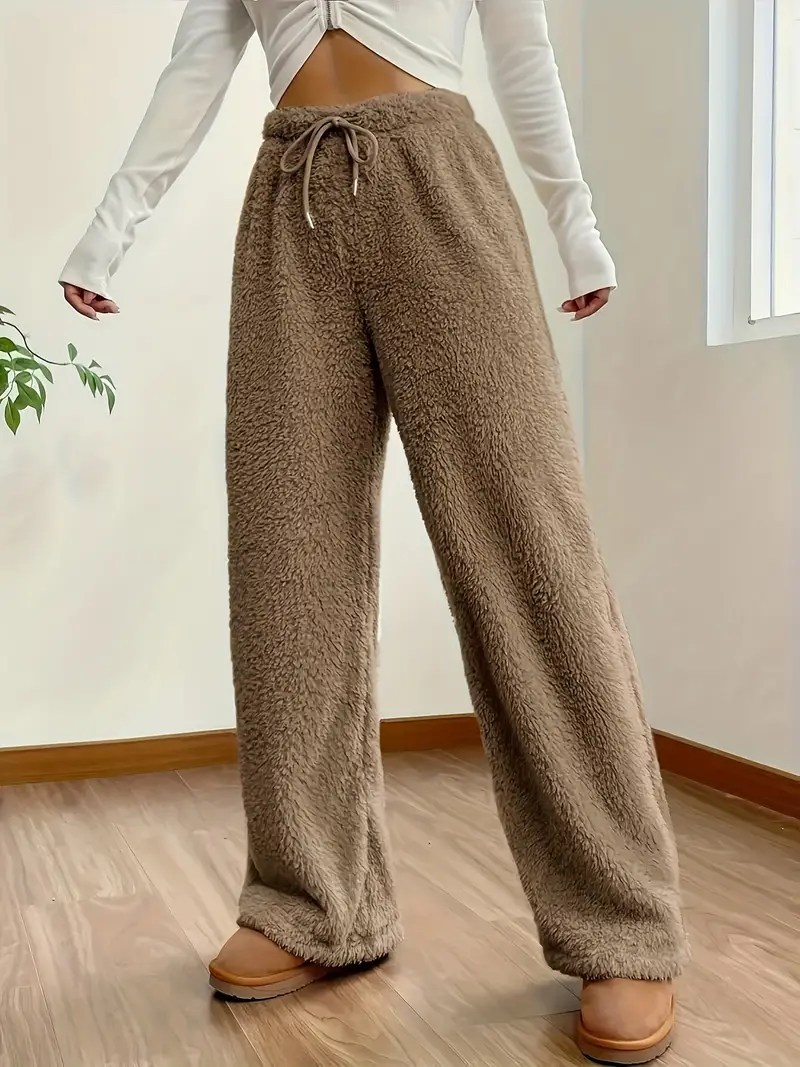 Gini™ | Cozy High-Waisted Teddy Pants