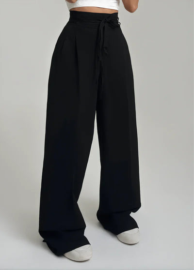 Stefania | High-waisted trousers with wide legs